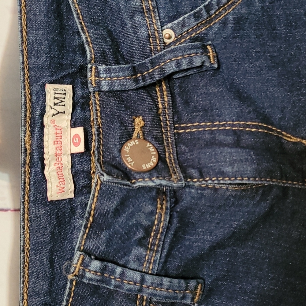 Jeans ~ YMI WannaBettaButt? Embroidered Ankle Jeans w/ Frayed Hem - Picture 8 of 13